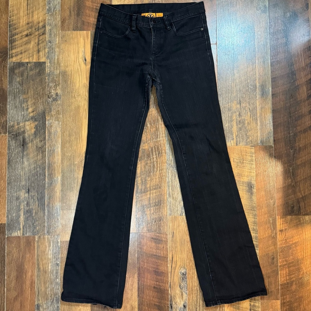 Tory Burch The Classic Tory Jean Boot Cut Black Size 28